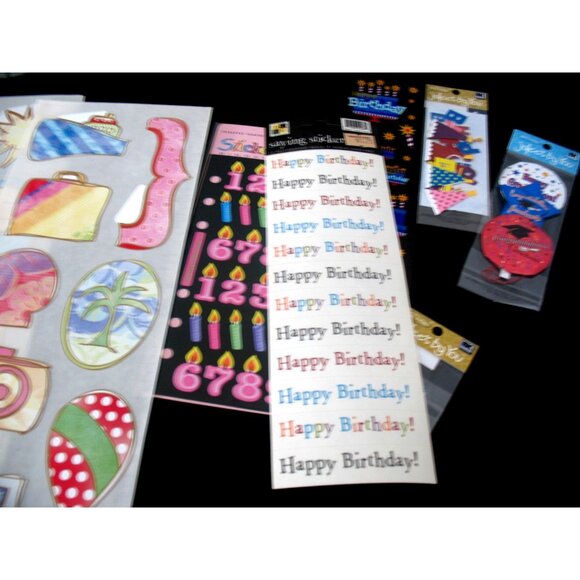 Creative Memories and more CELEBRATE Stickers (Party, Birthday,) Gr Lengths - Picture 5 of 6